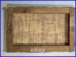 Belle Peinture 1950 Barque Pêche Huile Sur Toile Impressionnisme Fauve Ancien