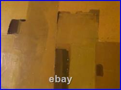 Belle Peinture Chisa Huile toile Cubiste 1971 cubisme Maison Kasbah Architecture