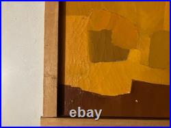 Belle Peinture Chisa Huile toile Cubiste 1971 cubisme Maison Kasbah Architecture