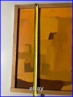 Belle Peinture Chisa Huile toile Cubiste 1971 cubisme Maison Kasbah Architecture