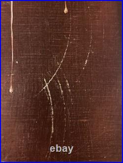 Belle Peinture Huile Sur Toile Abstrait Signé Graff Hst Abstraction Art 1960