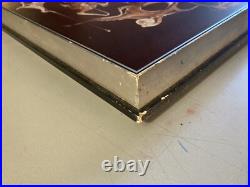 Belle Peinture Huile Sur Toile Abstrait Signé Graff Hst Abstraction Art 1960