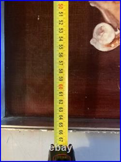 Belle Peinture Huile Sur Toile Abstrait Signé Graff Hst Abstraction Art 1960