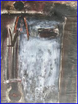 Belle Peinture Huile Sur Toile Marouflée Carton Peintre Chinois Chine Hul Hai