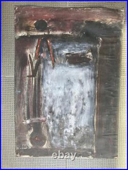 Belle Peinture Huile Sur Toile Marouflée Carton Peintre Chinois Chine Hul Hai