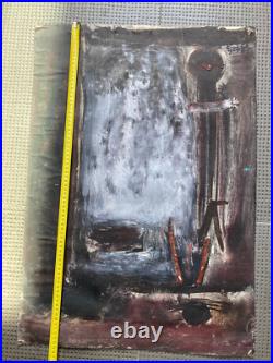 Belle Peinture Huile Sur Toile Marouflée Carton Peintre Chinois Chine Hul Hai