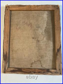 Belle Peinture Huile Toile femme portrait Italienne Italie 1900 Expressionniste