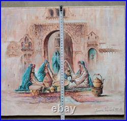 Belle Peinture Sur Toile Orientaliste Thé En Réunion Architecture