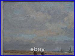 Berck plage pêche aux crevettes, Henry CARON (1860-1941) Abbeville, Etaples, mer