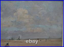 Berck plage pêche aux crevettes, Henry CARON (1860-1941) Abbeville, Etaples, mer