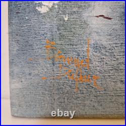 Bernard Dufour (1922-2016) HST de la série Port de St Tropez 45,7 x 38 70