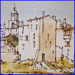 Bernard Dufour (1922-2016) HST de la série Port de St Tropez 45,7 x 38 70