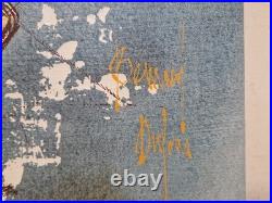 Bernard Dufour (1922-2016) HST de la série Port de St Tropez 46 x 37,5 70