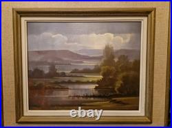 Bernard HOUZET, Huile Sur Toile Paysage Peintre Franc Comtois