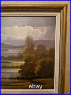 Bernard HOUZET, Huile Sur Toile Paysage Peintre Franc Comtois