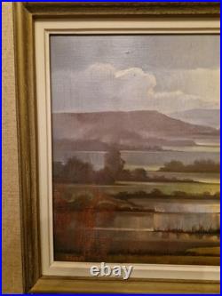 Bernard HOUZET, Huile Sur Toile Paysage Peintre Franc Comtois