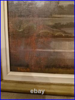 Bernard HOUZET, Huile Sur Toile Paysage Peintre Franc Comtois