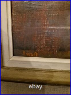 Bernard HOUZET, Huile Sur Toile Paysage Peintre Franc Comtois