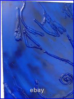 Bleu outremer Yves klein nu élégant femme peinture moderne fait main tableau