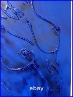 Bleu outremer Yves klein nu élégant femme peinture moderne fait main tableau