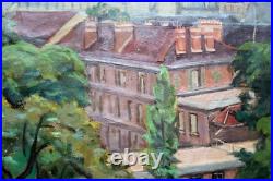 Boris BUCHET (1917-1999)- La ville aux deux dômes Huile sur Toile