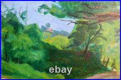 Boris Wladimir BUCHET1917-1999 Le grand arbre Huile sur toile Post-cubiste