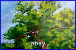 Boris Wladimir BUCHET1917-1999 Le grand arbre Huile sur toile Post-cubiste