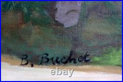 Boris Wladimir BUCHET1917-1999 Le grand arbre Huile sur toile Post-cubiste