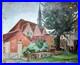 Boris Wladimir BUCHET(1917-1999) Le clocher du village- H. S. T. Post cubisme