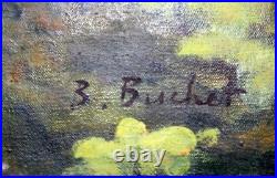 Boris Wladimir BUCHET (1917-1999)- Le dôme de Saint-Pierre Vatican H. S. Toile