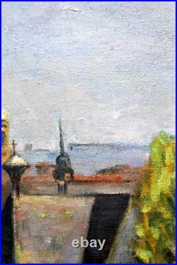 Boris Wladimir BUCHET (1917-1999)- Le dôme de Saint-Pierre Vatican H. S. Toile