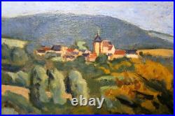 Boris Wladimir BUCHET (1917-1999)- Petit chemin vers le village- H. S. Toile