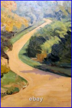 Boris Wladimir BUCHET (1917-1999)- Petit chemin vers le village- H. S. Toile