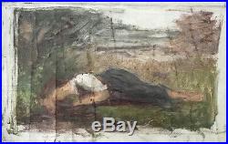 Bouguereau Impressionnisme Femme dormant Sous Bois Huile de Jules Cavé 1859-1940