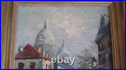 Burnett Caroline Huile sur toile originale Paris Montmartre signée 50cm x 40cm