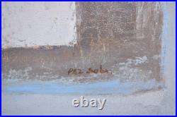 COMPOSITION ABSTRAITE Huile sur toile signée Paz SUBERCASEAUX (20ème)