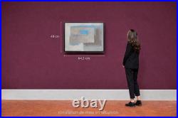 COMPOSITION ABSTRAITE Huile sur toile signée Paz SUBERCASEAUX (20ème)