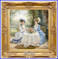 COUNTRYSIDE Tullasky Élégantes au Jardin 1900 40x40 cm