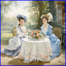 COUNTRYSIDE Tullasky Élégantes au Jardin 1900 40x40 cm