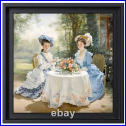 COUNTRYSIDE Tullasky Élégantes au Jardin 1900 40x40 cm