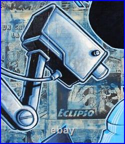 Canvas LIBERTE par OPOIL (graffiti, street art) 80 x 60 cm