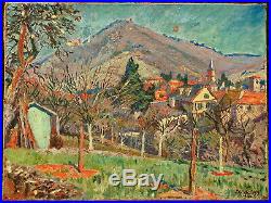 Charles WEISS (1872-1970), Ribeauvillé, Alsace, paysage, peinture, tableau