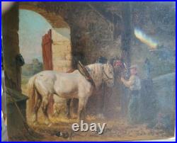 Chevaux de traits a l'ecurie Eugene Pechaubes
