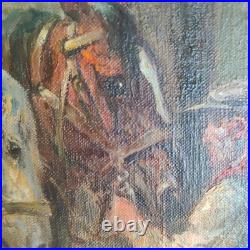 Chevaux de traits a l'ecurie Eugene Pechaubes