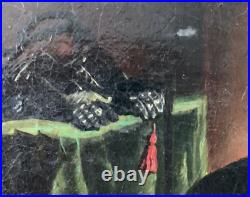 Chien de chasse ancien tableau huile sur toile à la manière de Henry Landseer