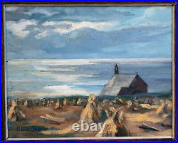 Claude Jeanne bord de mer Bretagne peintre Breton marine impressionniste