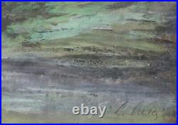 Collection du Docteur Benech. Ecole de Crozant huile sur toile paysage signé