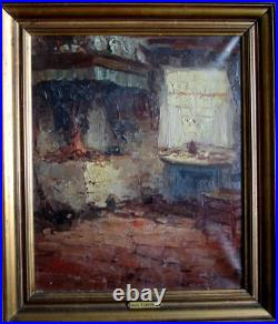 Cornelis ('Kees') TERLOUW (1890-1948) Intérieur en Brabant Huile sur toile