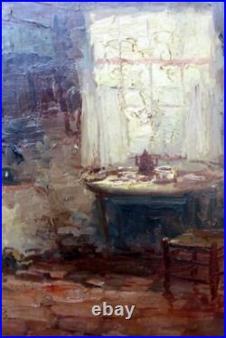 Cornelis ('Kees') TERLOUW (1890-1948) Intérieur en Brabant Huile sur toile