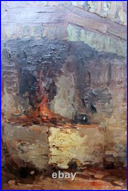 Cornelis ('Kees') TERLOUW (1890-1948) Intérieur en Brabant Huile sur toile